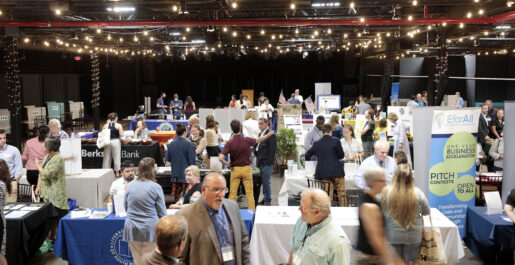 Small businesses and organizations gather for a day of networking, panel discussions, and information about resource opportunities during the Berkshire Small Business Resource Expo at The Stationary Factory in Dalton. Tuesday, August 9, 2022.